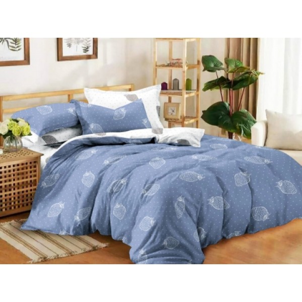 

Комплект полуторного постельного белья Moka Textile Бязь Клубничка 145*210