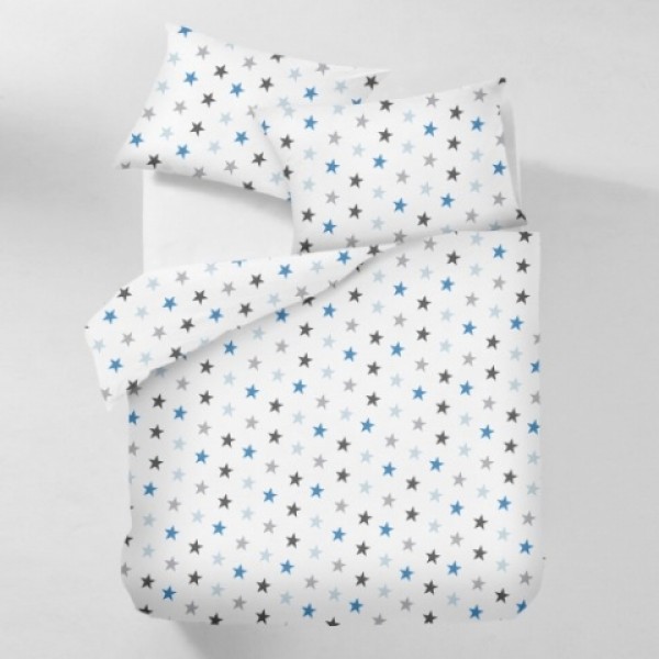 

Комплект полуторного постельного белья Moka Textile Стартек ассорти голубое Бязь Люкс 145*210