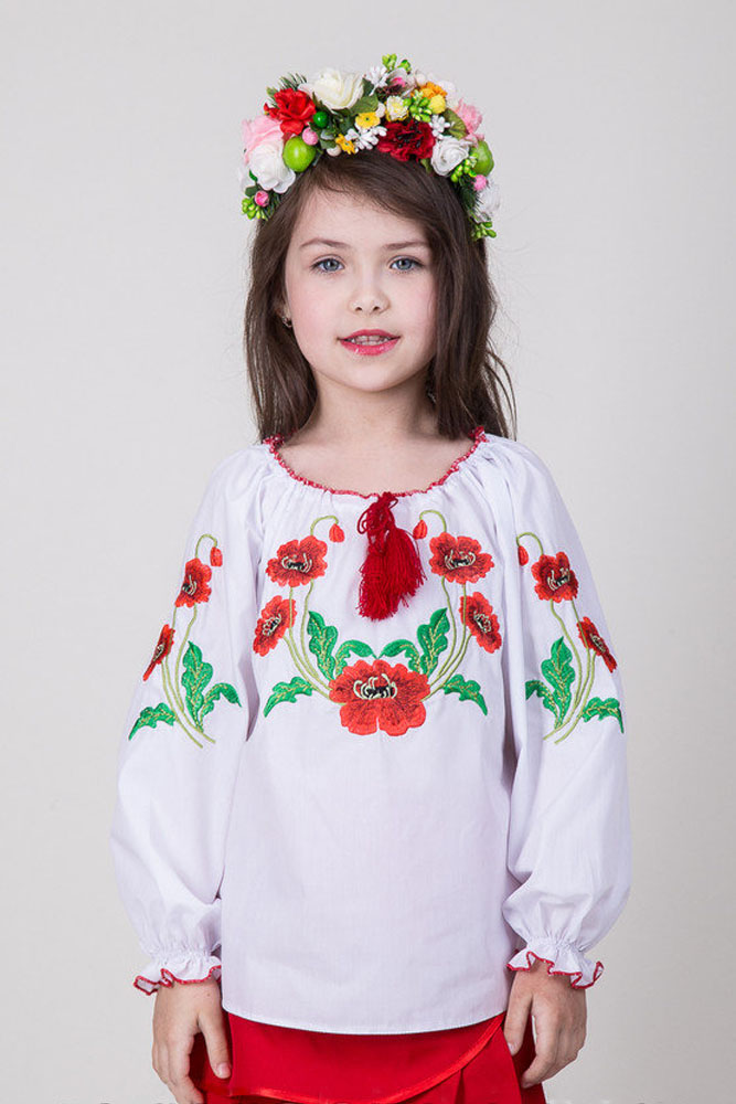 

Вишиванка на дівчинку Козачок-ТМ 98 білий (SKT000389071)