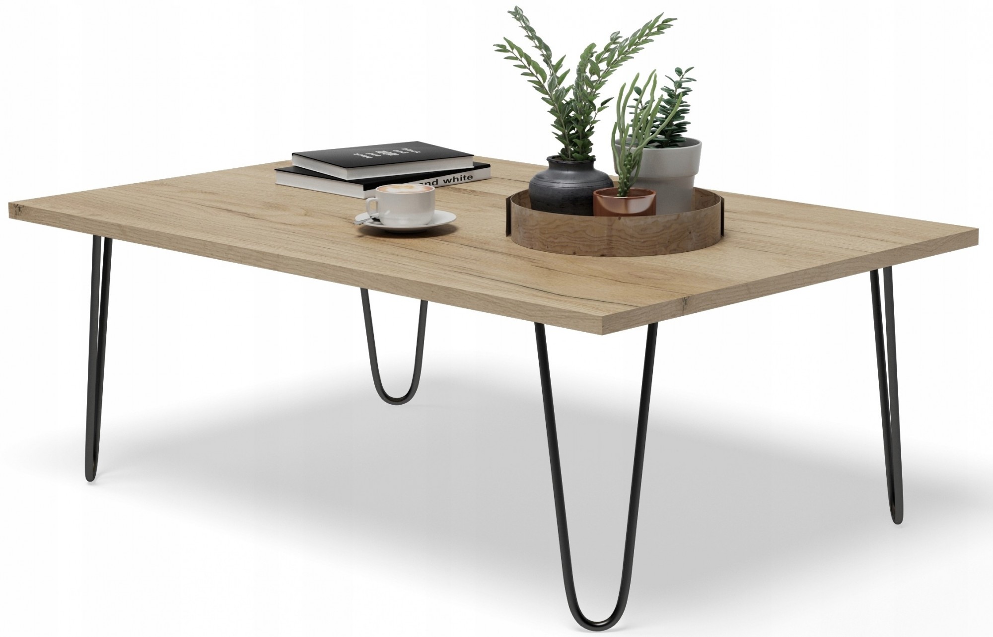 

Журнальный столик с металлическими ножками в стиле лофт BRMF (2136) Дуб Крафт