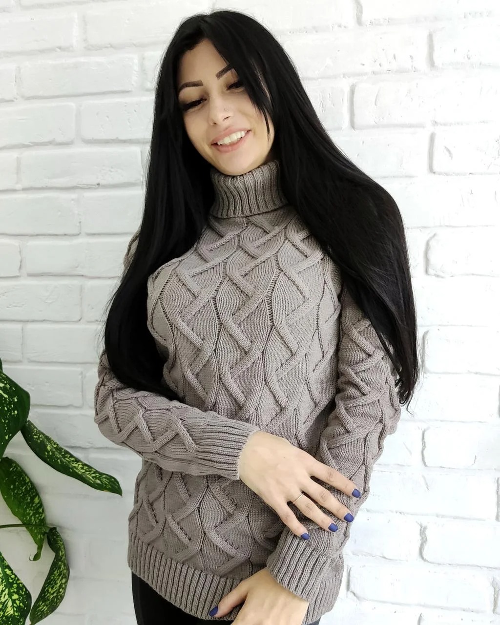 

Fashions • Теплыи свитер Зигзаг Fashions 42-50 капучино (549-аш)