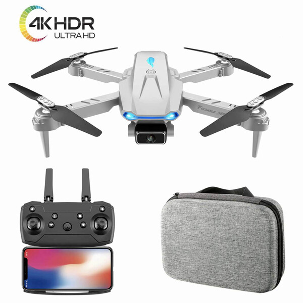 

Квадрокоптер мини-дрон S89 с камерой 4K Wi-fi и гироскопом Белый (1257330)