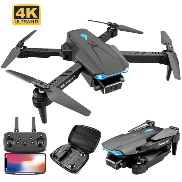 

Квадрокоптер мини-дрон S-89 с Wi-fi камерой 4K и гироскопом Черный (2234884)