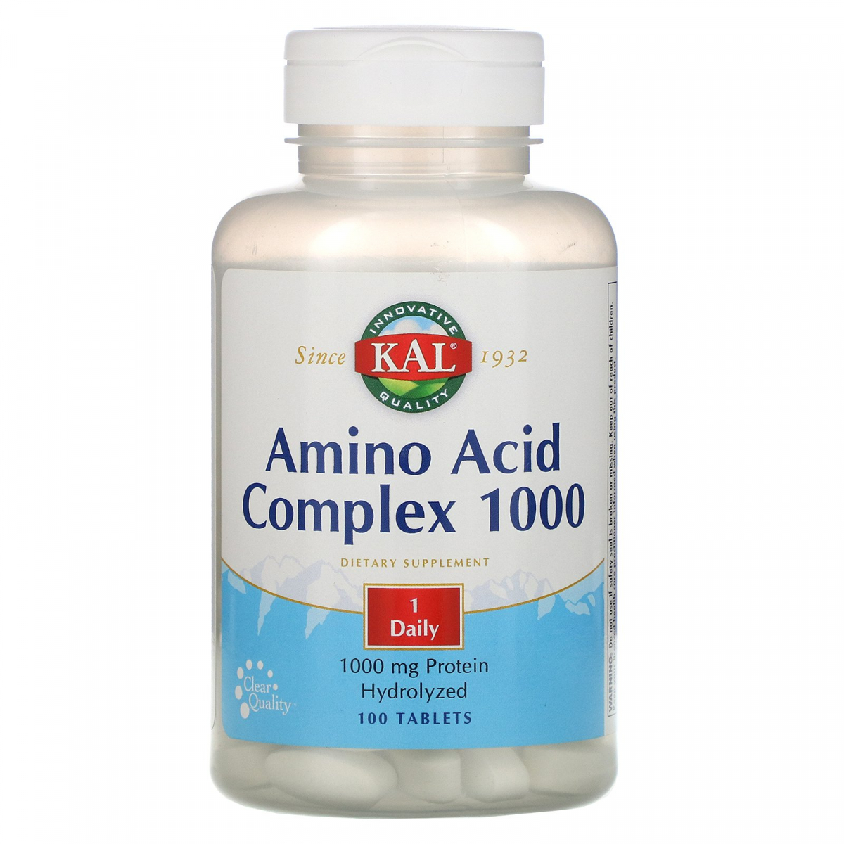 

Аминокислотный комплекс, Amino Acid Complex, KAL, 1000 мг, 100 таблеток