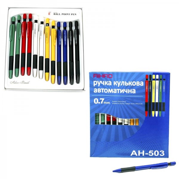 

Ручка AIHAO, шариковая, синяя (цена за упаковку) AH-503