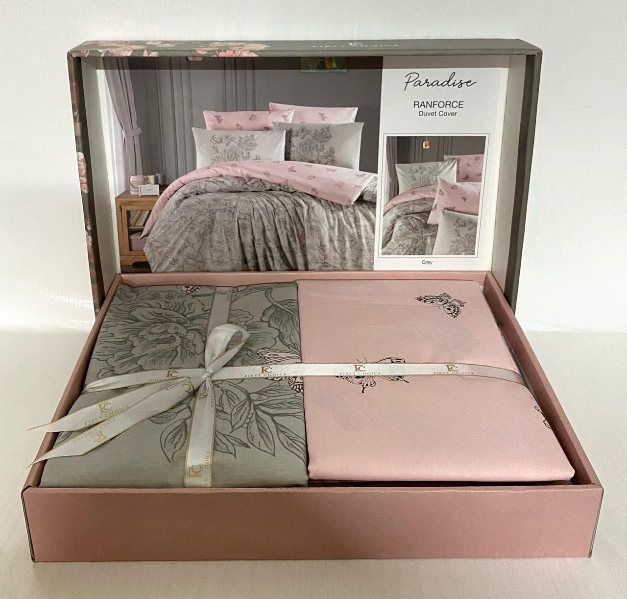 

Постельное белье First Choice ранфорс 200x220 Paradise Grey