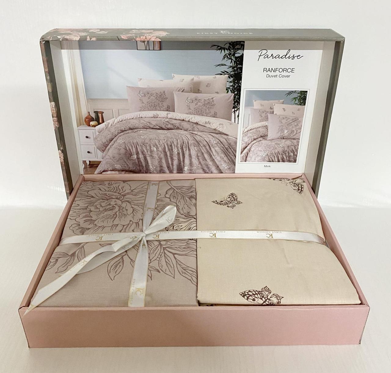 

Постельное белье First Choice ранфорс 200x220 Paradise Mink