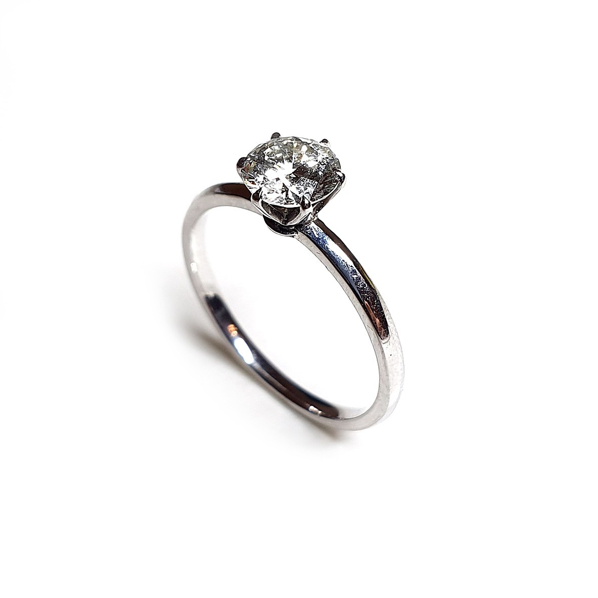 

Кольцо из белого золота с бриллиантом 0,59ct, Congress Diamond, Размер 15.5//WD12R14(15.5)