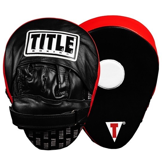 

Лапы TITLE Boxing Incredi-Ball Leather Punch Mitts 2.0 черно- красные 0569