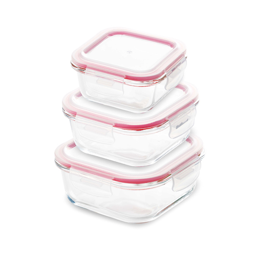 

Набор пищевых контейнеров 3 пр. Bergner Walking anywhere BG-20251-RD