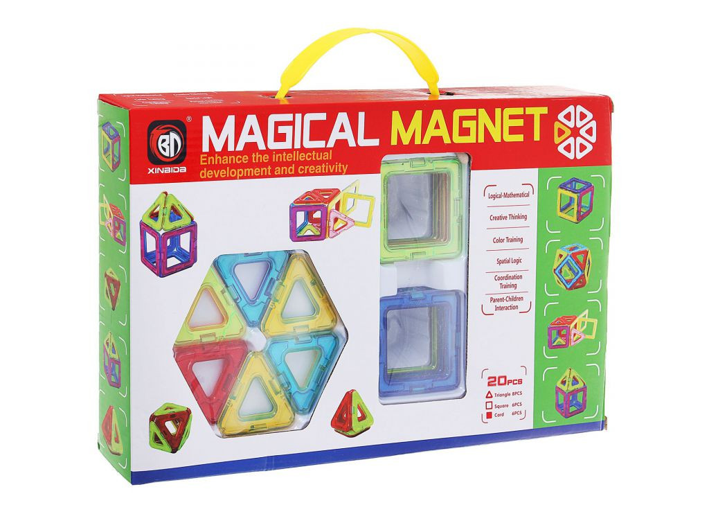 

Магнитный конструктор Maya Toys Magical Magnet 20 деталей (701)