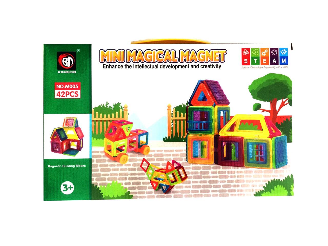 

Магнитный конструктор Maya Toys Mini Magical Magnet 42 детали (M005)