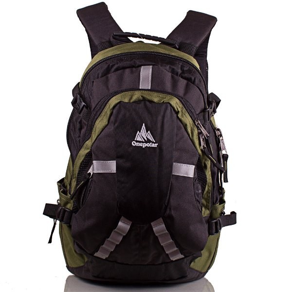 

Рюкзак OnePolar W 1017 черный с зеленым