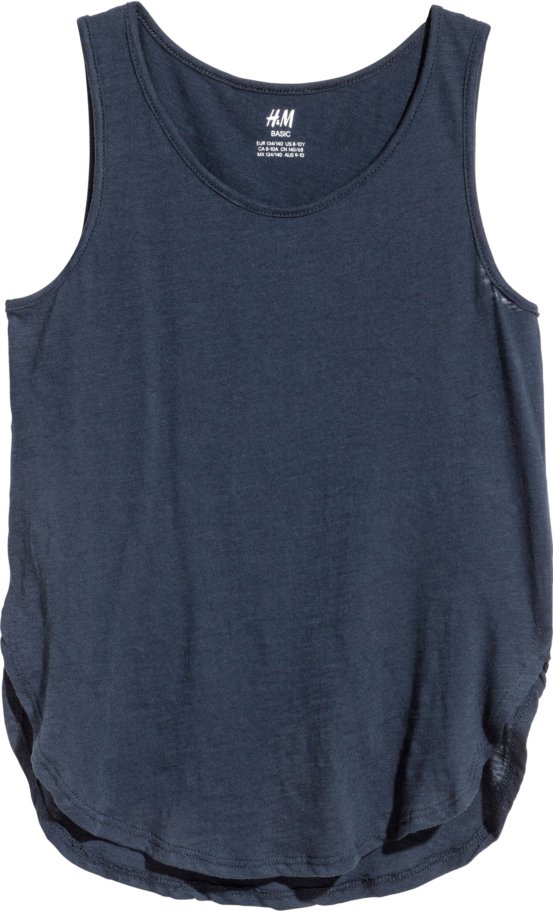 

Майка H&M 5hm01120255 134-140 см Темно-синяя