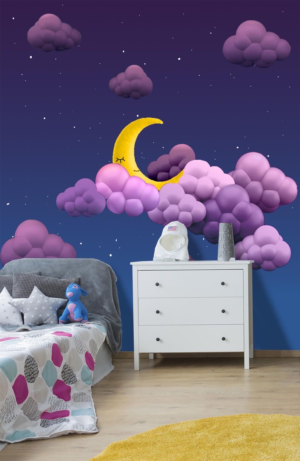 

Фотообои Арт-Обои Объемные облака №child_023 Декоративная штукатурка