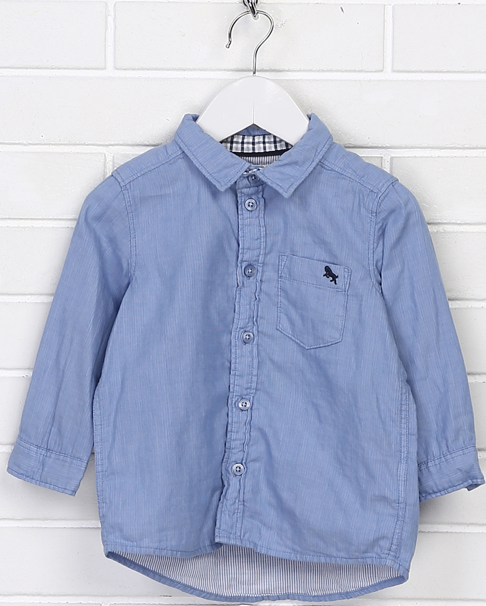 

Рубашка H&M 5hm03200236 86 см Голубая