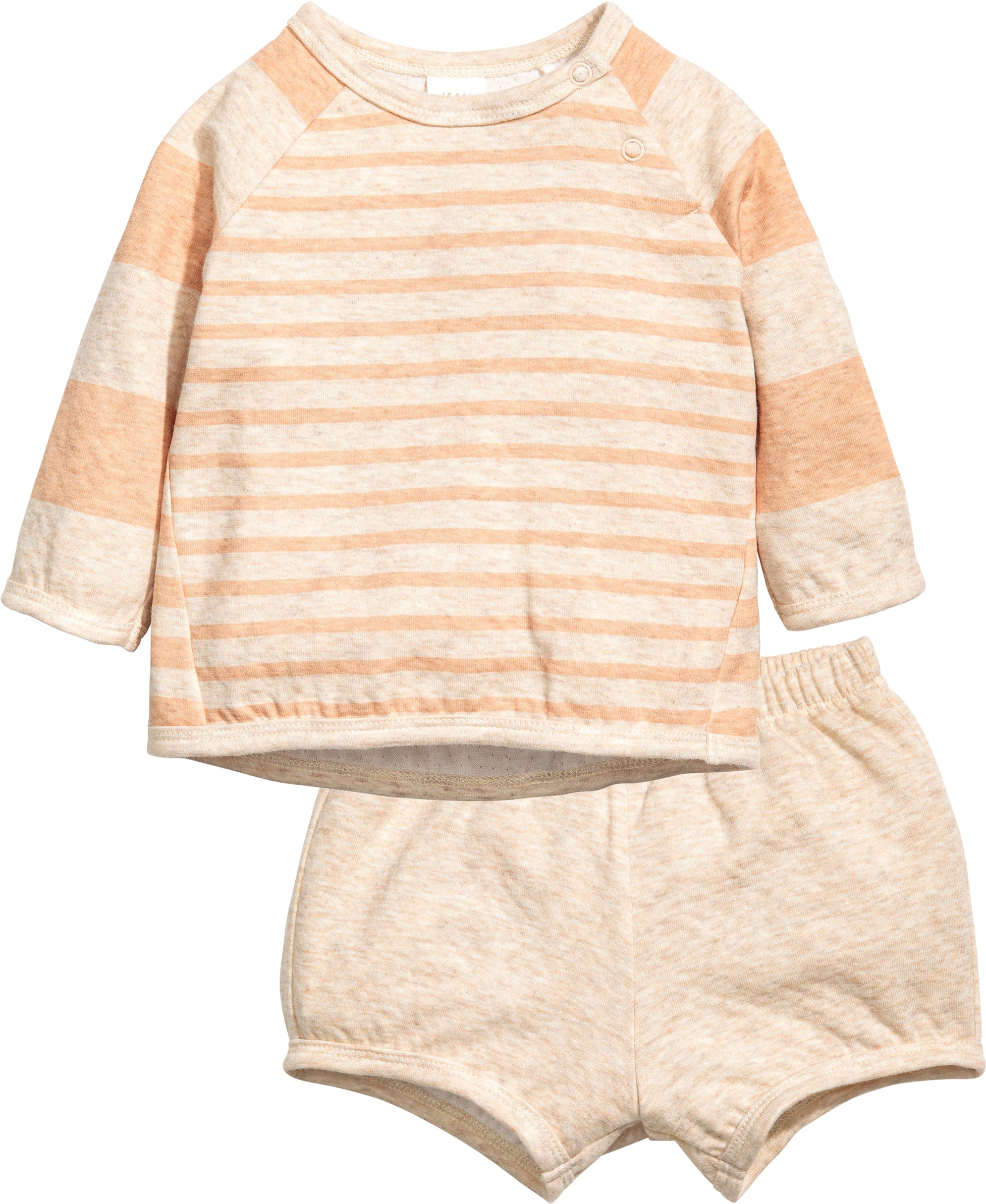 

Костюм (лонгслив + шорты) H&M 5hm03200187 68 см Бежевый