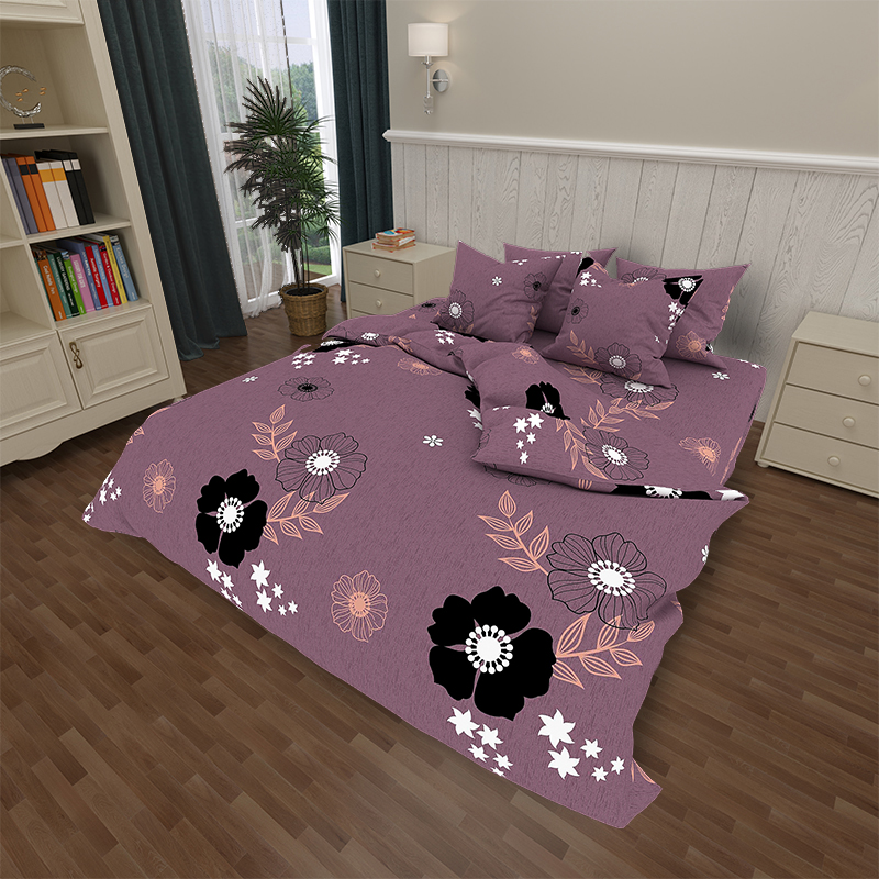 

Комплект постельного белья Уютная Жизнь Бязь Голд Семейный 150x220x2 (K-G-N-7781)