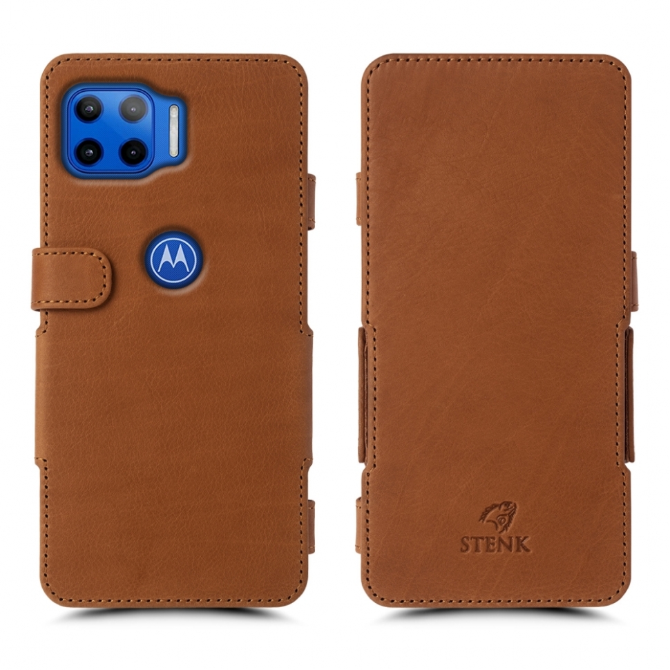 

Чехол книжка Stenk Prime для Motorola Moto G 5G Plus Camel