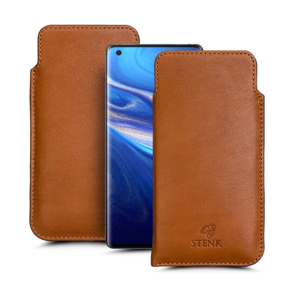 

Футляр Stenk Elegance для Vivo X50 Pro Camel