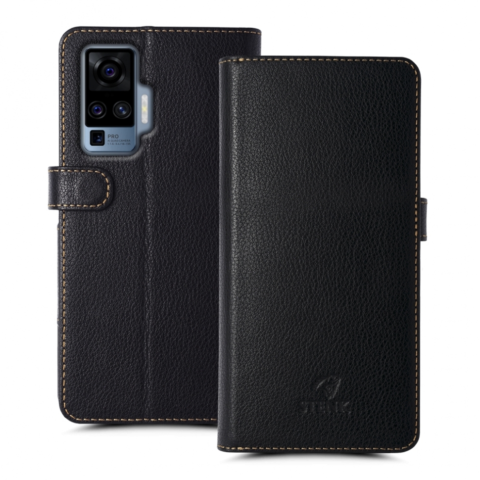 

Чехол книжка Stenk Wallet для Vivo X50 Pro Черный