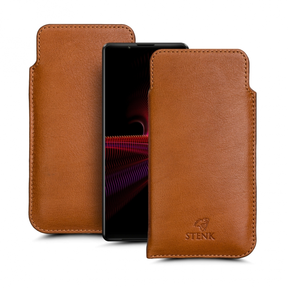 

Футляр Stenk Elegance для Sony Xperia 1 III Camel