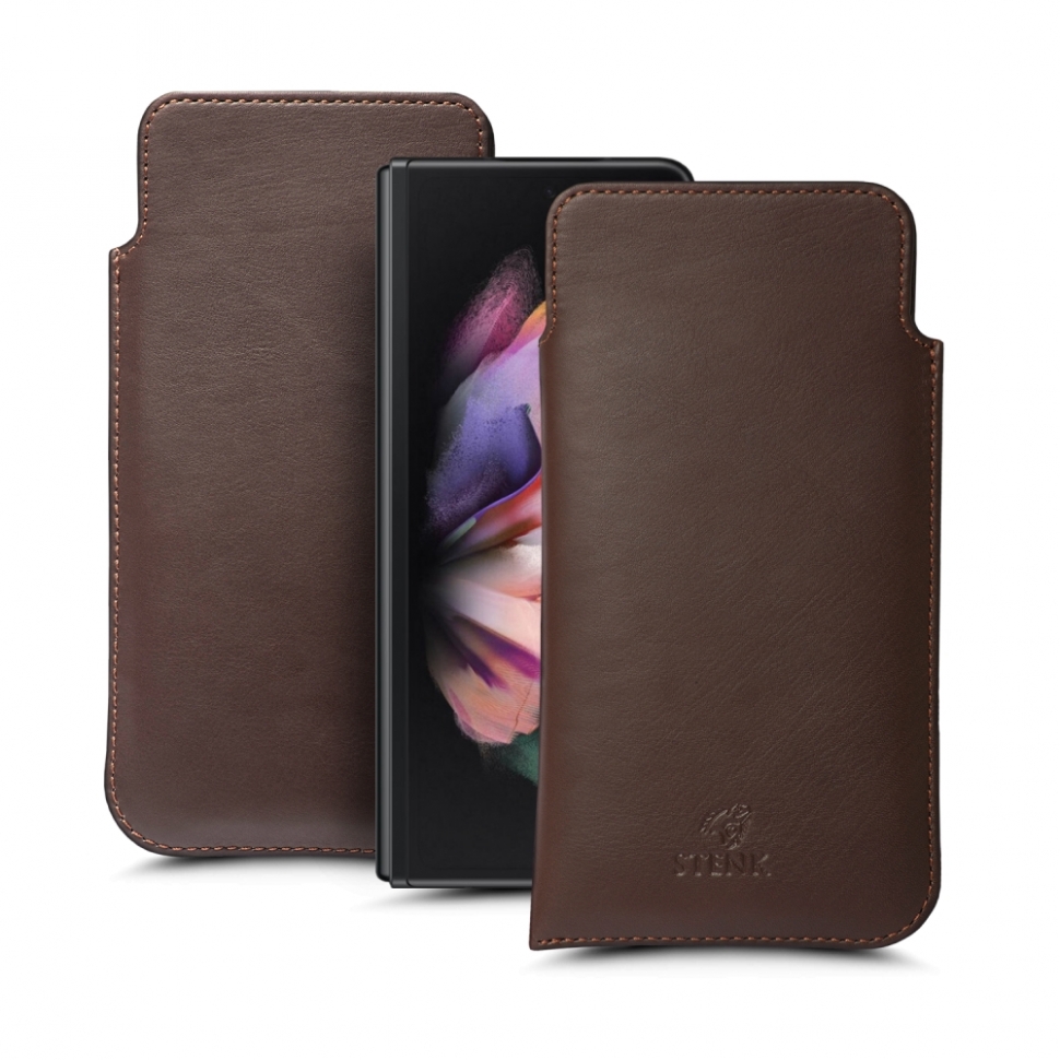

Футляр Stenk Elegance для Samsung Galaxy Z Fold 3 5G Коричневый
