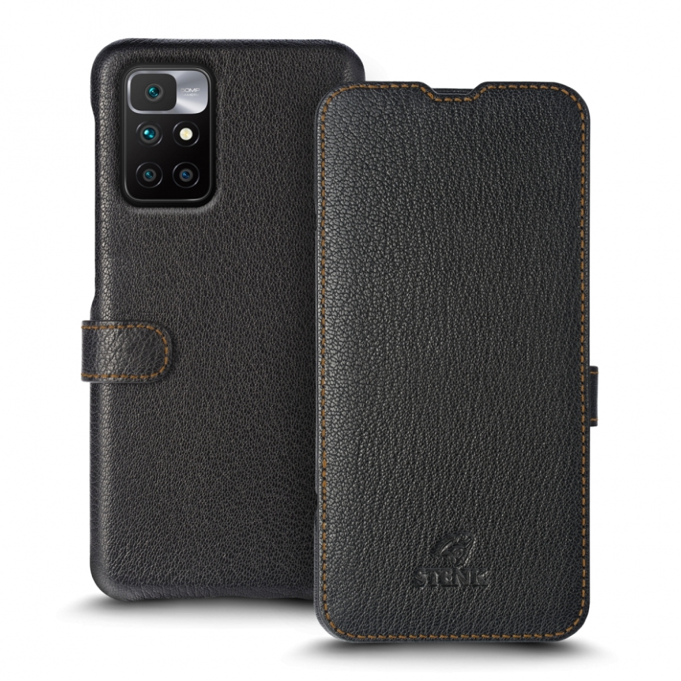 

Чехол книжка Stenk Premium для Xiaomi Redmi 10 Чёрный