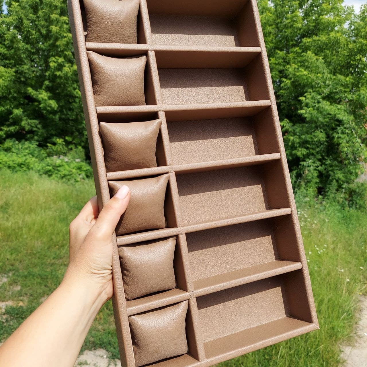 

Органайзер Wooden Organizer для очков и часов, 400*250*50мм