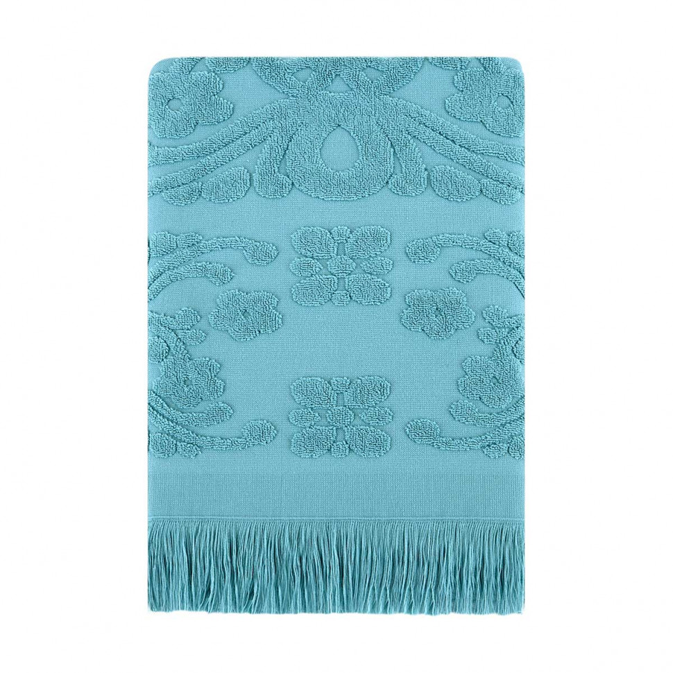 

Полотенце с бахромой Arya Isabel Soft аква 100x150