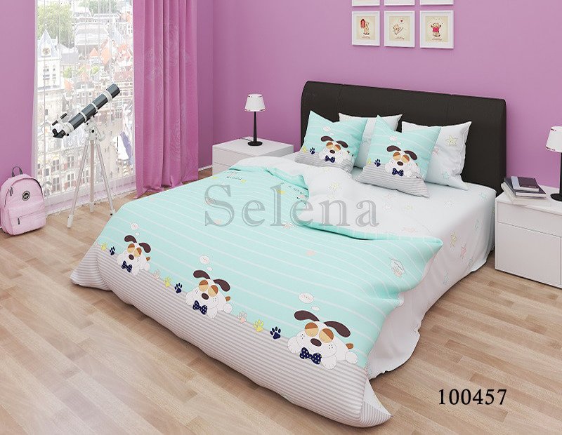 

Постельное белье бязь люкс Selena Дружок frozi 100457 Двуспальный