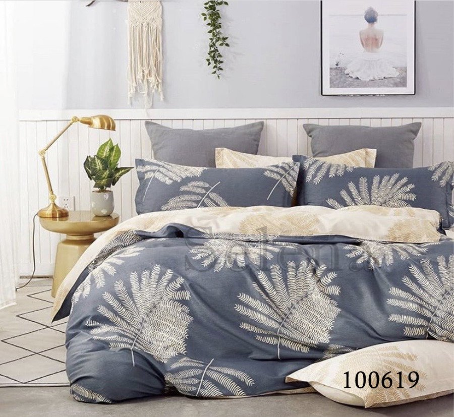 

Постельное белье бязь люкс Selena Золотой папоротник 100619 Евро