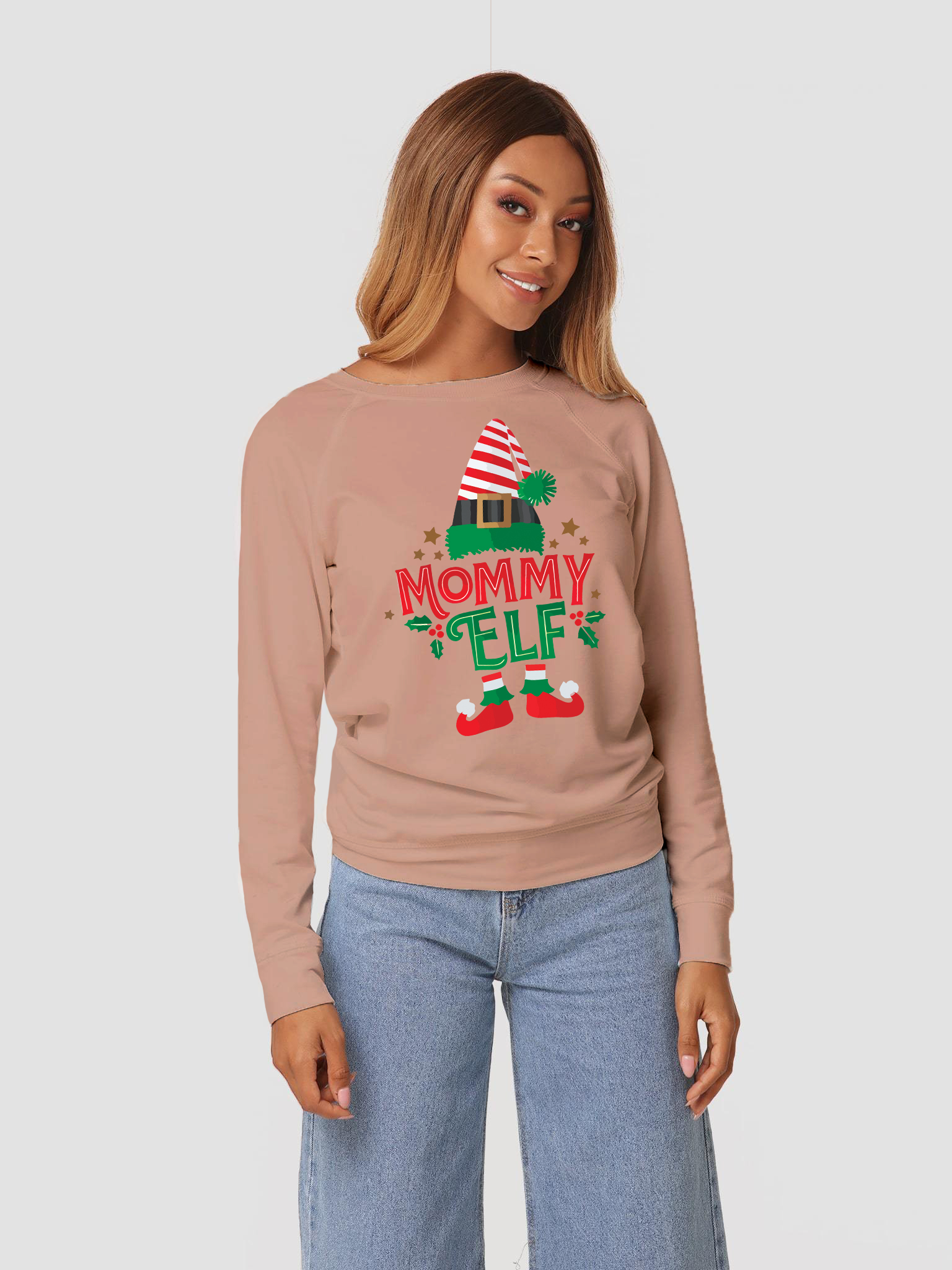

Свитшот Love&Live Mommy Elf LLP01199  Бежевый, Свитшот Love&Live Mommy Elf LLP01199 S Бежевый