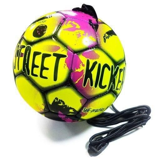 

Футбольный мяч на резинке Select STREET KICKER желто-черный 389482-014 Размер 4