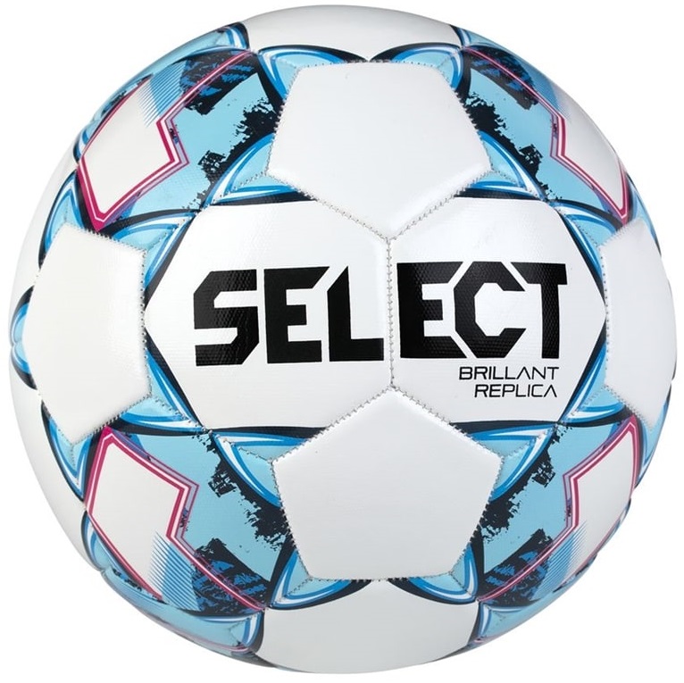 

Мяч футбольный SELECT BRILLANT REPLICA NEW бело-голубой 099582-318 Размер 3