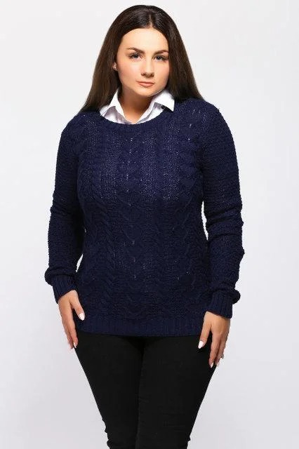 

Fashions • Свитер с узором Катарина Fashions 44-50 синий (527-аш)