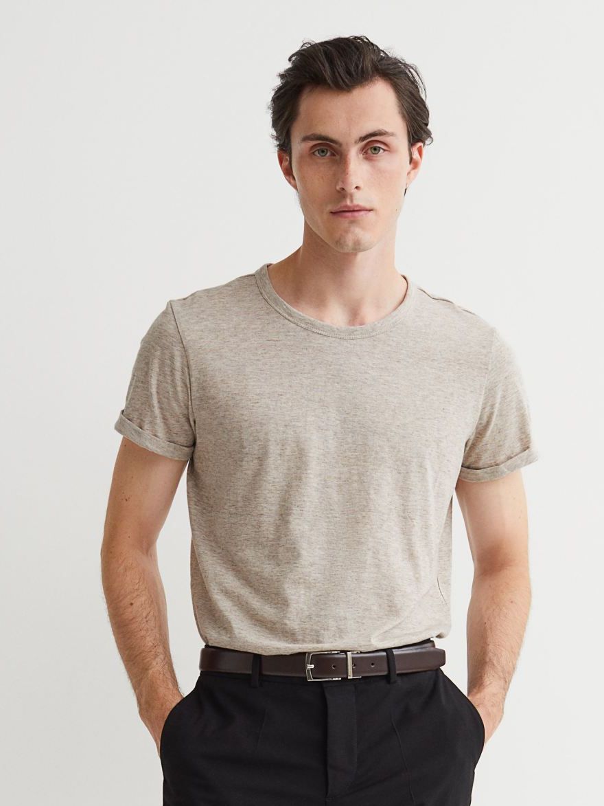 

Футболка H&M 5914661log  Бежевая, Футболка H&M 5914661log S Бежевая