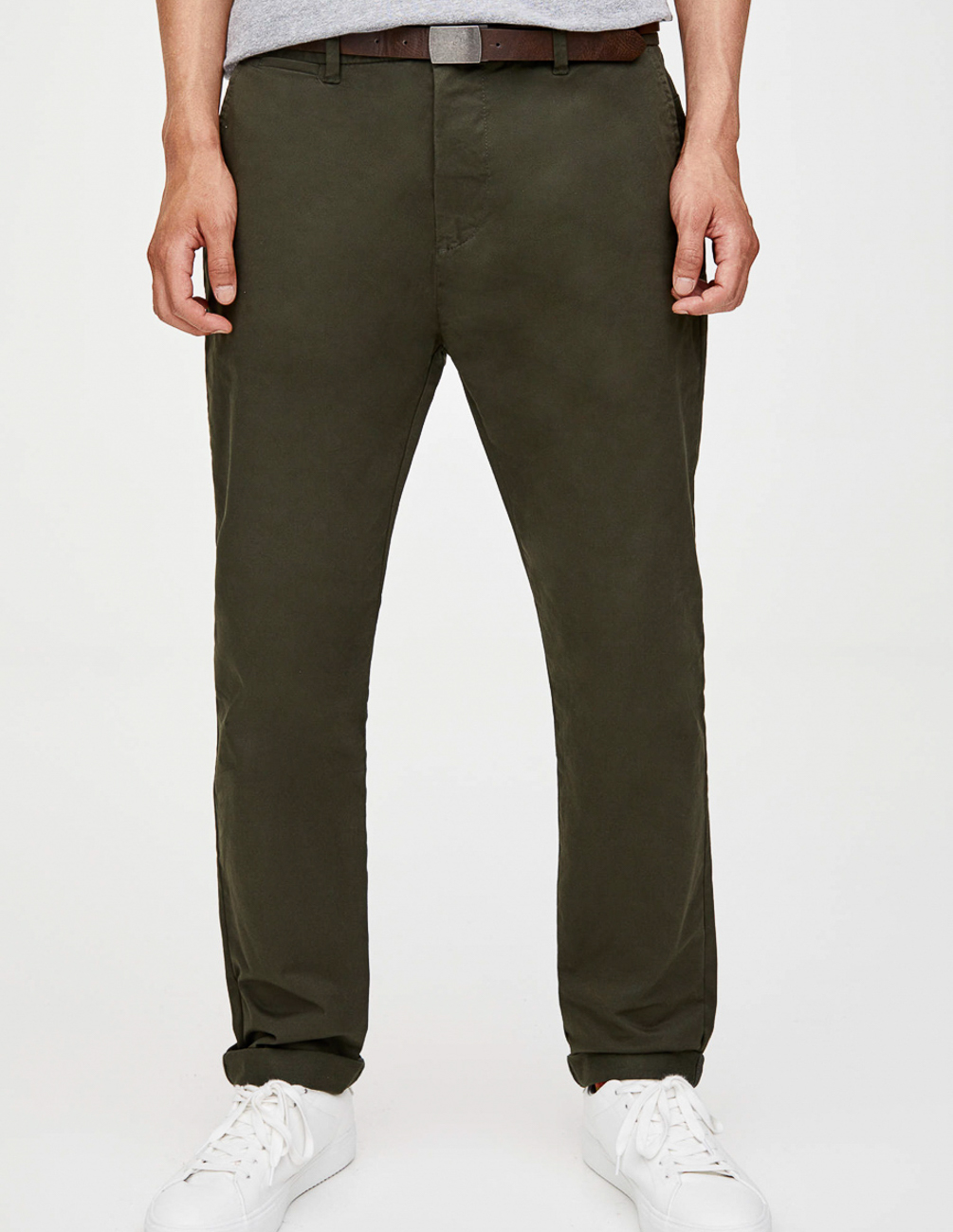 

Брюки PULL & BEAR М0115799 (9670/510/507) цвет зеленый, Брюки PULL & BEAR М0115799 (9670/510/507) цвет зеленый 30
