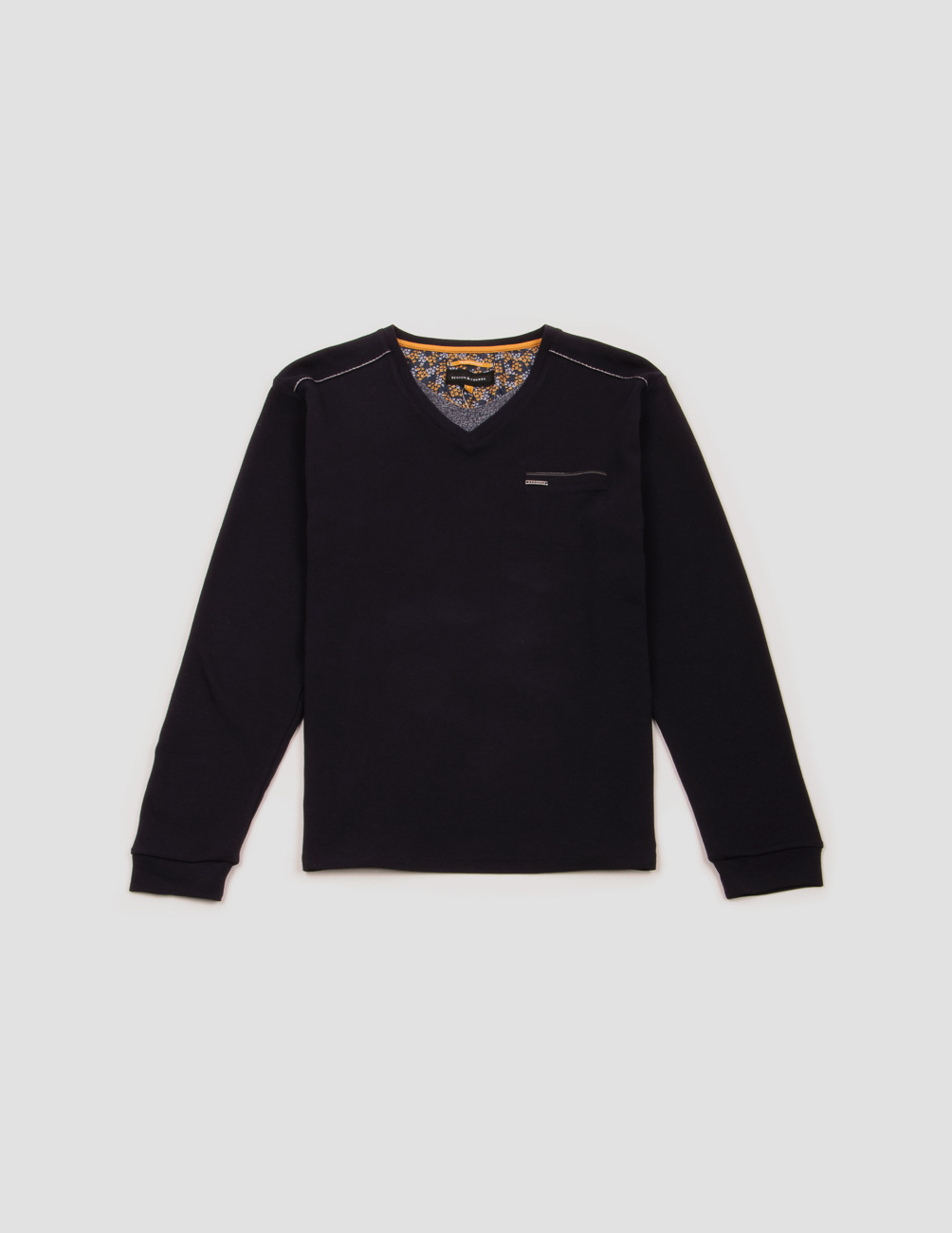 

Футболка д/р Benson & Cherry М0116657 цвет синий 4XL
