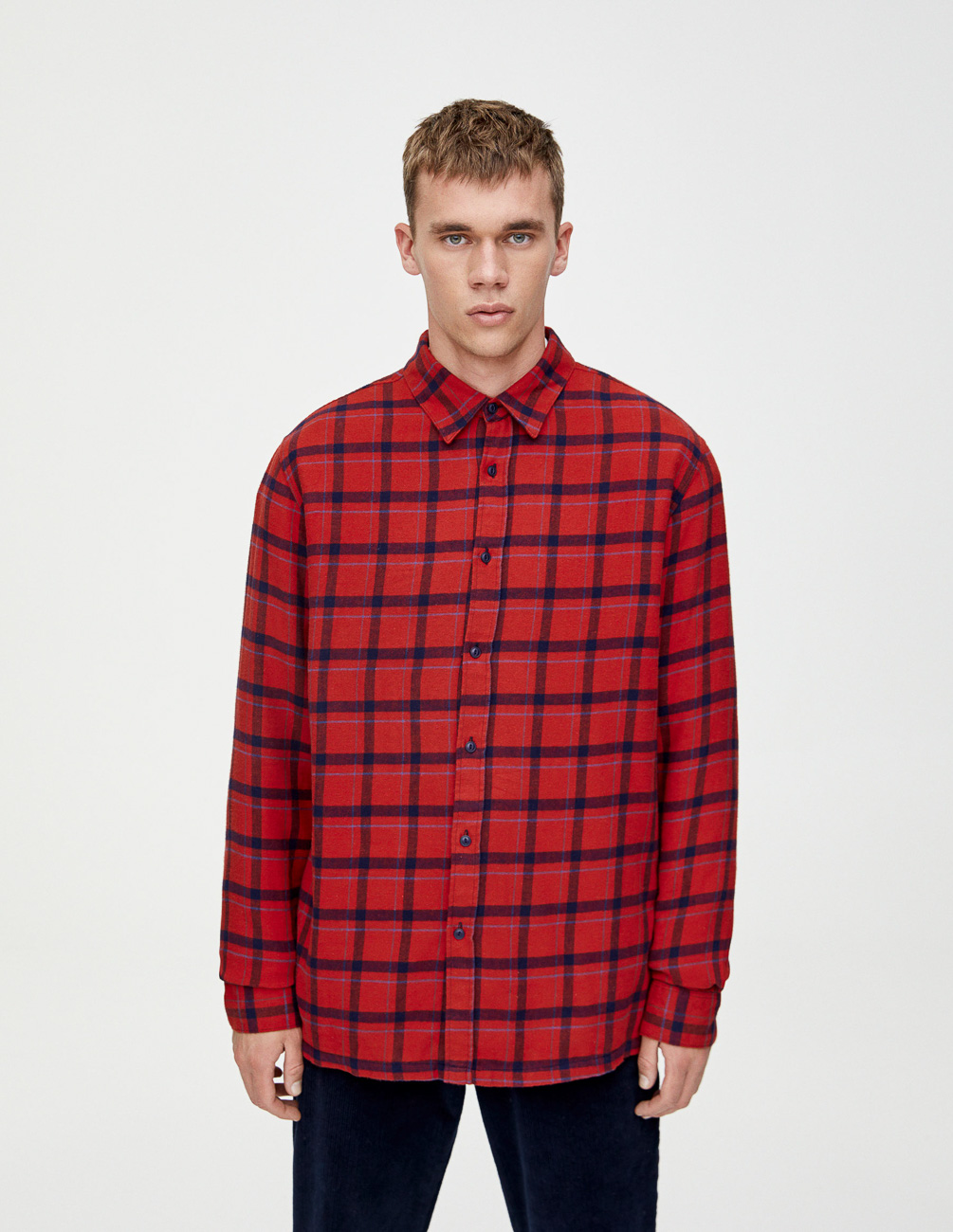 

Рубашка д/р PULL & BEAR М0116179 (5474/520/600) цвет красный, Рубашка д/р PULL & BEAR М0116179 (5474/520/600) цвет красный M