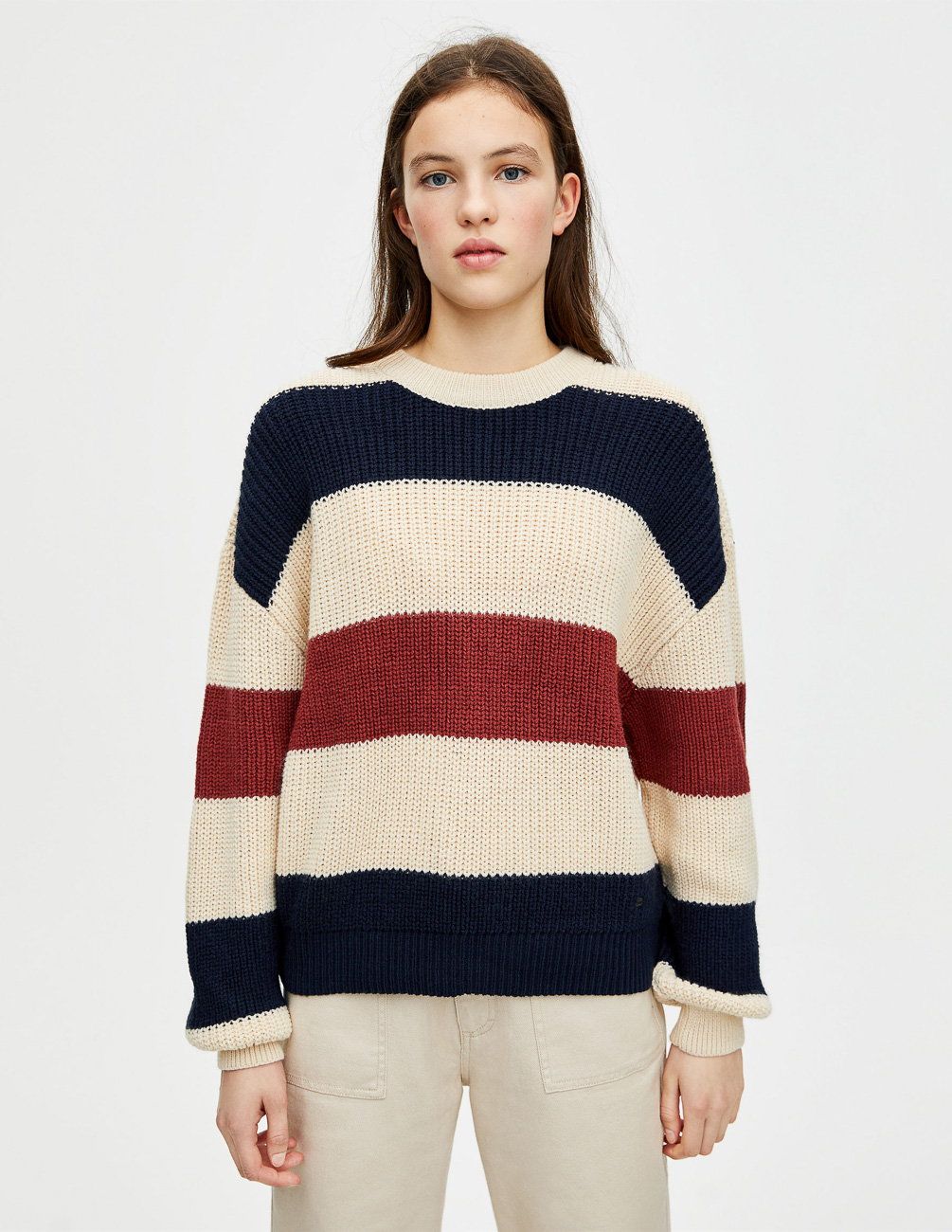 

Свитер PULL & BEAR Ж1077956 (5558/319/711) цвет бежевый S