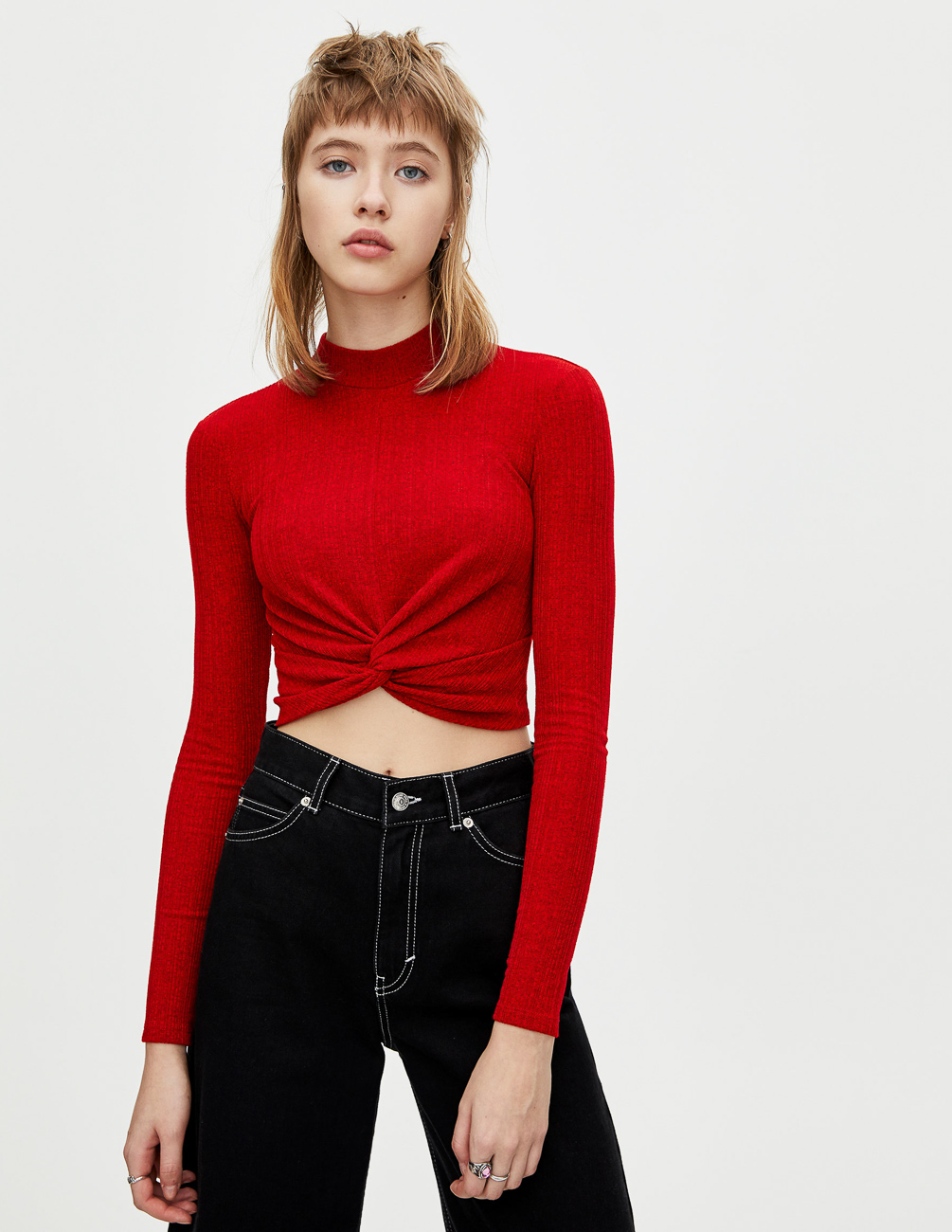 

Блуза PULL & BEAR Ж1078223 (5244/396/600) цвет красный, Блуза PULL & BEAR Ж1078223 (5244/396/600) цвет красный L