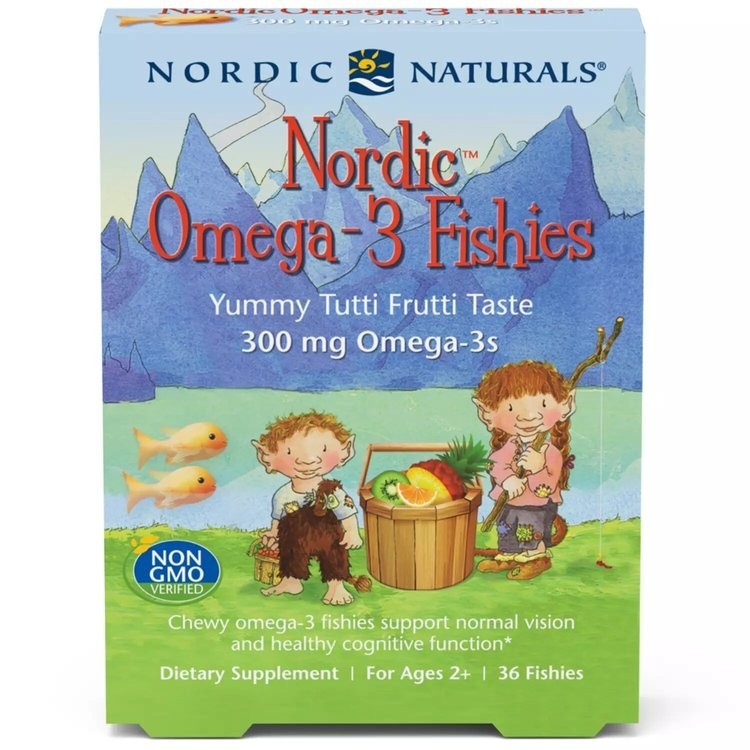 

Рыбий жир Омега-3 для детей Nordic Omega-3 Jellies Nordic Naturals 300 мг 36 рыбок-желе