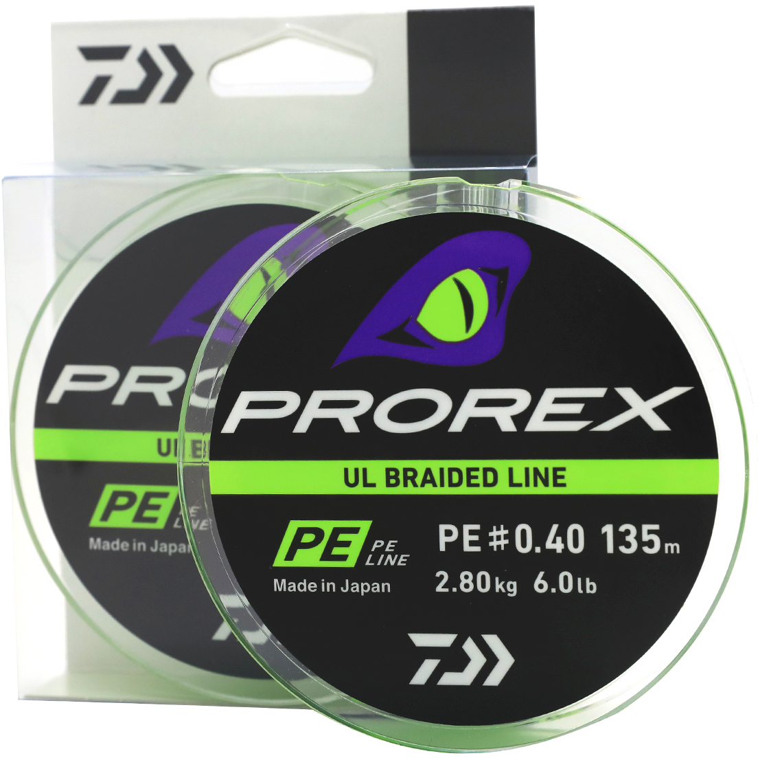 

Шнур Daiwa Prorex UL Braid PE 0.104 мм 135 м Салатовый (12996-004)