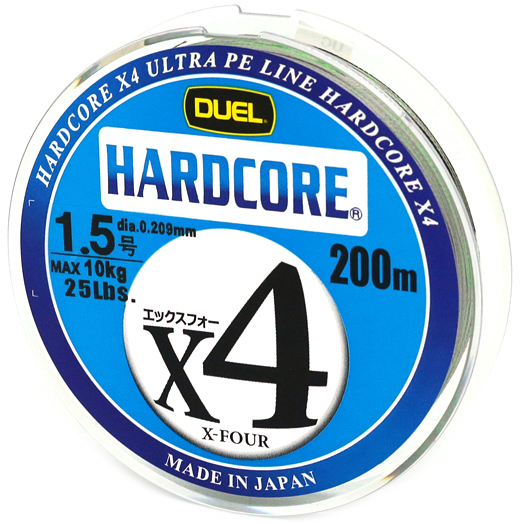 

Шнур Duel Hardcore X4 200 м 0.209 мм 10 кг #1.5 Multicolor (H3249)