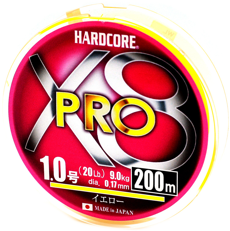 

Шнур Duel Hardcore X8 PRO 200 м 0.17 мм 9 кг #1.0 Yellow (H3884-Y)