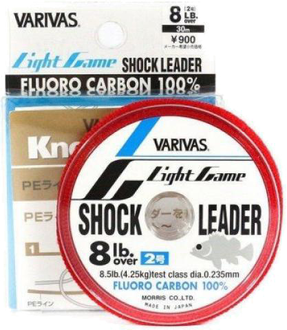 

Флюорокарбон Varivas Light Game Fluoro Shock Leader 30 м #2 8 Lb NEW 0.235 мм Прозрачный (РБ-670211)