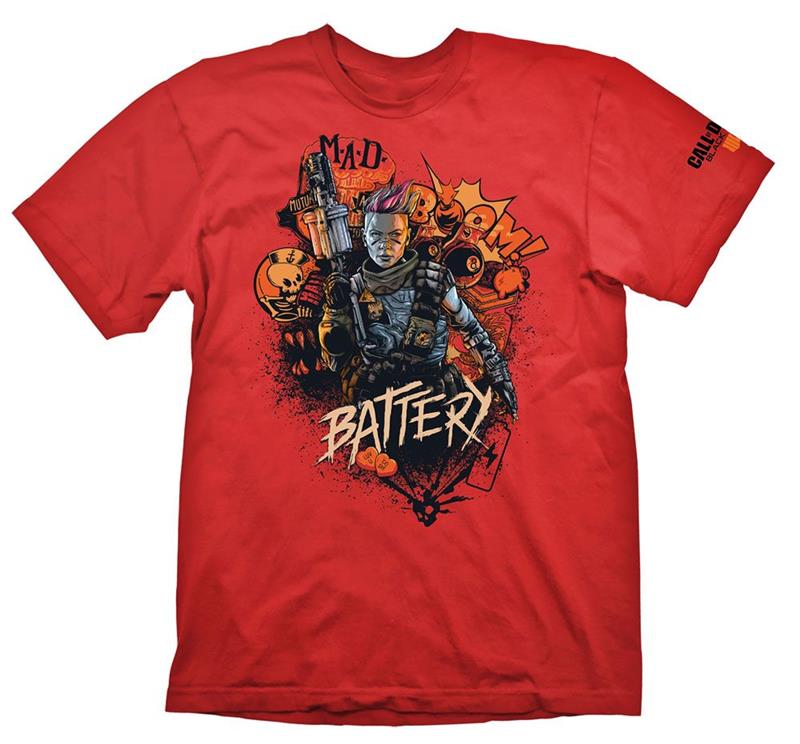 

Футболка COD "Black Ops 4 T-Shirt Battery Red", размер M (GE6301M)