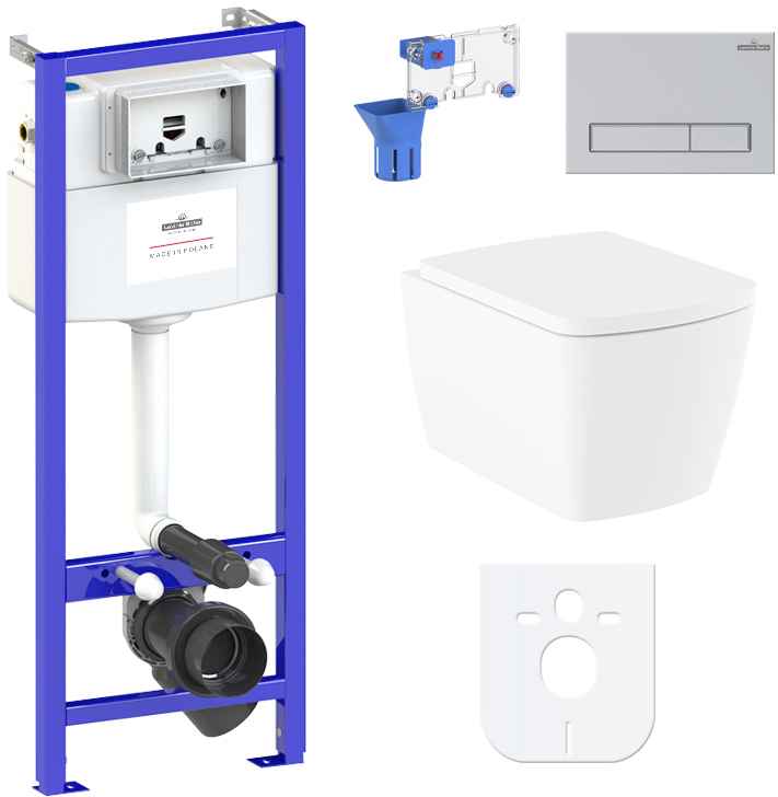 

Инсталляция LAVINIA BOHO Relfix c унитазом Aveo Rimless c cиденьем Soft Close и панелью смыва с диспенсером 87040123