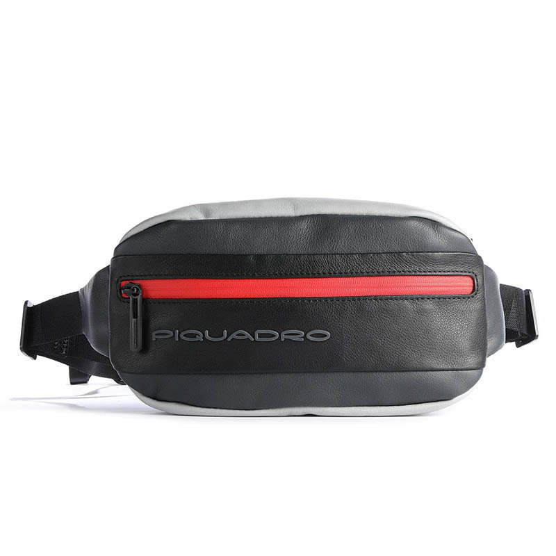 

Поясная сумка Piquadro Urban Grey-Black Sling с RFID защитой